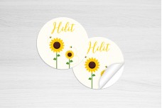 Zonnebloemen en bijtjes Zonnebloemen en bijtjes